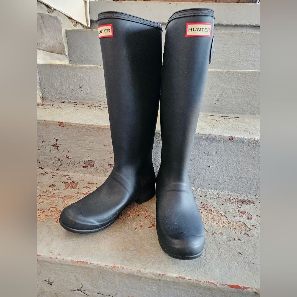 Hunters Original Tour Boots Black Size 9